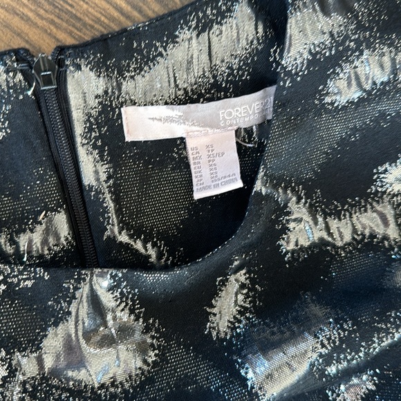Forever, 21 black and silver dress size extra small - Picture 2 of 3